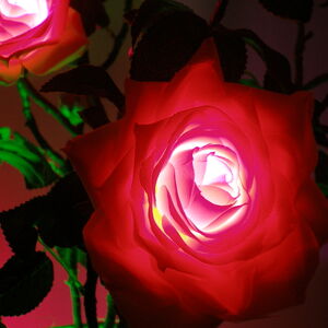 Светодиодные цветы - розы в горшках