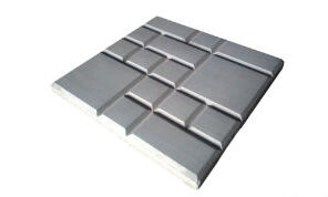 Вибролитая плитка Рваная Сетка (серый) h25mm