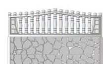 Забор бетонный ПО-108  «скала»