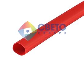 Термоусадочная трубка Светоприбор 4 мм 1 м Красный